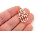Hamsa Hand Diamond Pendant - 1.00 CTW