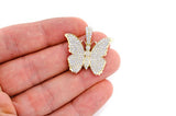 Butterfly Diamond Pendant 14K Solid Gold - 2.25 CTW