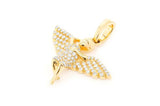 Angel Diamond Pendant 14K Solid Gold - 0.33 CTW