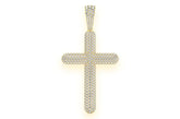 14K Gold Cross Pendant - 8.5 CTW