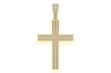 Moissanite Cross Pendant for Men - 2.75 CTW