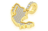 Mexico Diamond Pendant 14k Solid Gold - 0.33 CTW