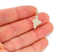 India Map Diamond Pendant 14K Solid Gold - 0.33 CTW