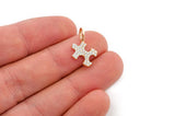 Puzzle Piece Diamond Pendant 10k Solid Gold - 0.30 CTW