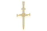 Nail Cross Moissanite Diamond Pendant - Unique 2.5 CTW