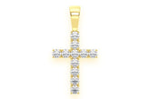 Cross Diamond Pendant 14K Solid Gold - 3.75 CTW
