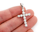 Cross Diamond Pendant 14K Solid Gold - 3.75 CTW