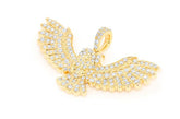 Owl Diamond Pendant 14k Solid Gold - 0.75 CTW