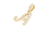 Custom Painter Letter A Diamond Pendant - 0.20 CTW