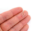 Custom Letter O Diamond Pendant iced out 10K Solid Gold - 0.20 CTW