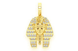 Pharaoh VVS Diamond Pendant 14K Solid Gold - 0.20 CTW