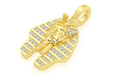 Pharaoh VVS Diamond Pendant 14K Solid Gold - 0.20 CTW