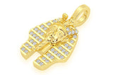 Pharaoh VVS Diamond Pendant 14K Solid Gold - 0.20 CTW