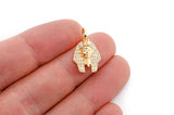 Pharaoh VVS Diamond Pendant 14K Solid Gold - 0.20 CTW