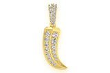 Roman CLAW Diamond Pendant 14K Solid Gold - 0.25 CTW