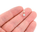 Mosaic Diamond Pendant 14k Solid Gold - 0.15 CTW