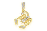 Scorpion Diamond Pendant 14k Solid Gold - 0.29 CTW