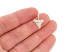 Shark Tooth Diamond Pendant 14k Solid Gold - 0.60 CTW