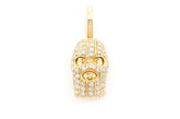 Ski Mask Diamond Pendant 14k Solid Gold - 0.25 CTW