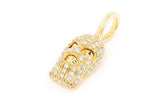 Ski Mask Diamond Pendant 14k Solid Gold - 0.25 CTW