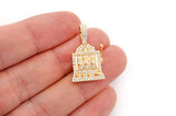 Casino Slot Machine Diamond Pendant 14k Solid Gold - 0.66 CTW
