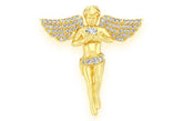 Angel Diamond Pendant 14K Solid Gold - 0.33 CTW