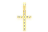 Cross Diamond Pendant 14k Solid Gold - 0.35 CTW