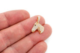 Horse Head Diamond Pendant 14k Solid Gold - 0.60 CTW