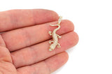 Lizard Diamond Pendant 14k Solid Gold - 1.00 CTW