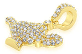 Magic Lamp Diamond Pendant 14k Solid Gold - 0.50 CTW