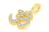 Om VVS Diamond Pendant 14K Solid Gold - 0.33 CTW