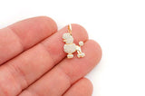 Poodle Diamond Pendant 14k Solid Gold - 0.33 CTW