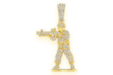 Toy Soldier Diamond Pendant 14k Solid Gold -1.00 CTW