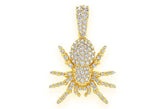 Spider Diamond Pendant 14k Solid Gold - 0.70 CTW