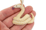 Snake Emoji Diamond Pendant 10k Solid Gold - 0.60 CTW