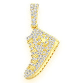 Sneaker Diamond Pendant 14k Solid Gold - 0.45 CTW