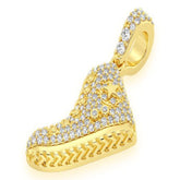 Sneaker Diamond Pendant 14k Solid Gold - 0.45 CTW