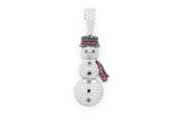 Snowman Diamond Pendant 10K Solid Gold - 2.00 CTW