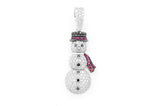 Snowman Diamond Pendant 10K Solid Gold - 2.00 CTW