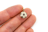 Soccer Ball Diamond Pendant 14k Solid Gold - 0.25 CTW