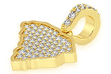 South Carolina State Diamond Pendant 14k Solid Gold - 0.33 CTW