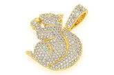 Squirrel Diamond Pendant 14k Solid Gold -1.25 CTW