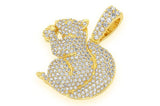 Squirrel Diamond Pendant 14k Solid Gold -1.25 CTW