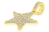 Starfish Diamond Pendant 14k Solid Gold - 0.50 CTW