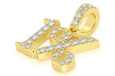 Top 1 Percent Diamond Pendant 14k Solid Gold - 0.30 CTW
