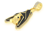 Hanging Bat Diamond Pendant 10k Solid Gold - 1.00 CTW