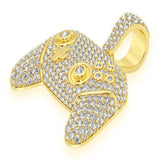 Video Game Controller Diamond Pendant 14k Solid Gold - 3.00 CTW