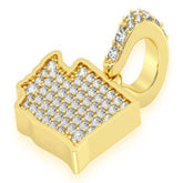 Washington State Diamond Pendant 14k Solid Gold - 0.33 CTW