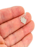 Washington State Diamond Pendant 14k Solid Gold - 0.33 CTW