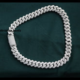 18MM Iced Out Cuban Link Chain for Men